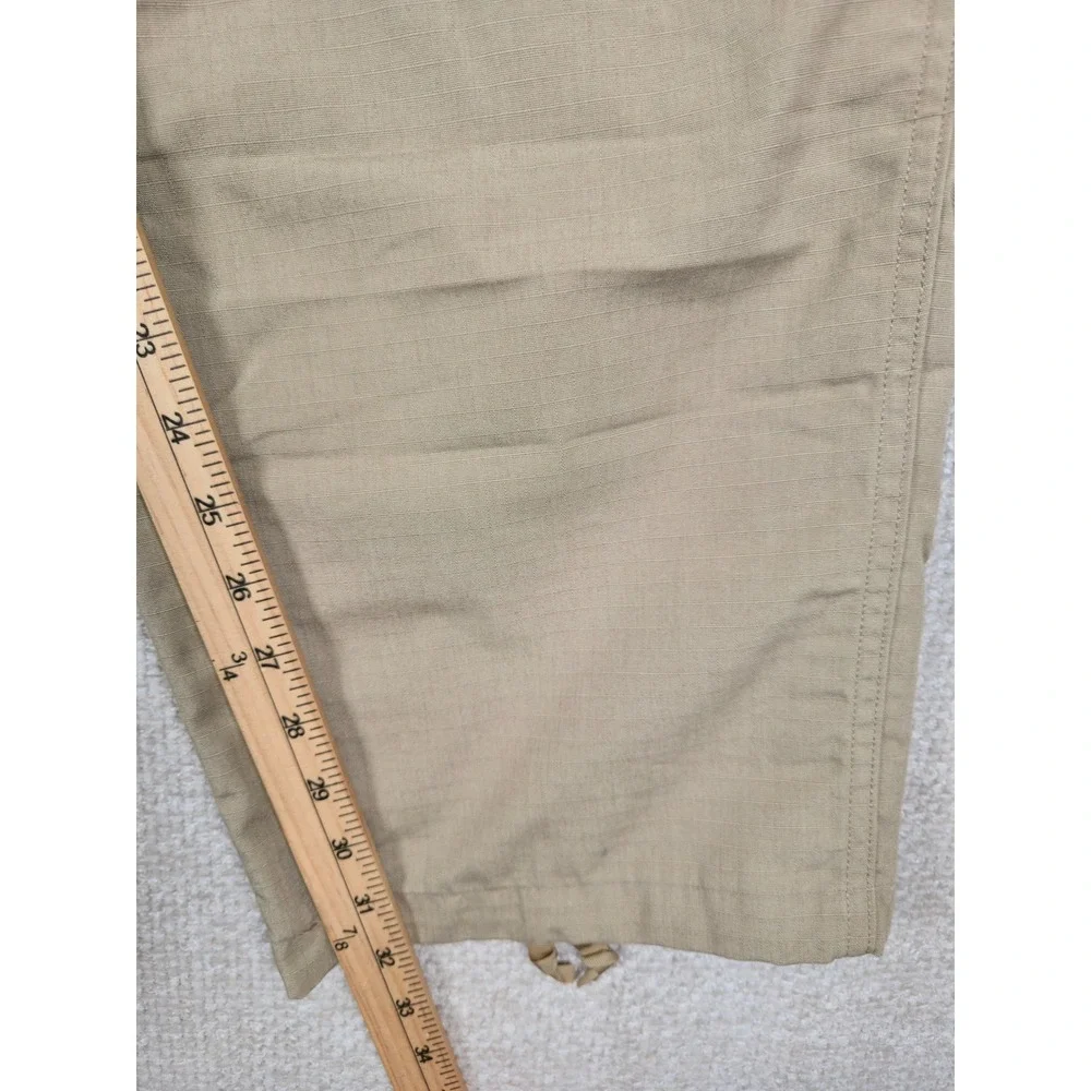 Tru-Spec Mens Tactical Cargo Pants Tan Ripstop Button‎ Fly XL Regular 42x32 USA
